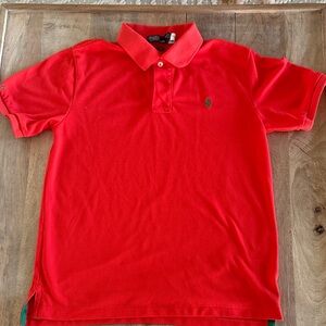 Polo by Ralph Lauren Kids Bright Red/Orange Polo Shirt - Size 14-16